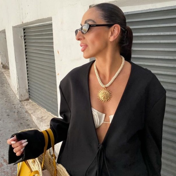 NWT Zara Sun Cord Necklace - Picture 5 of 16